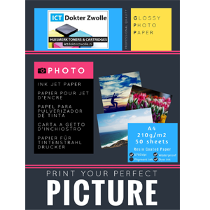 Huismerk A4 Glossy fotopapier 210g/m2 50 stuks