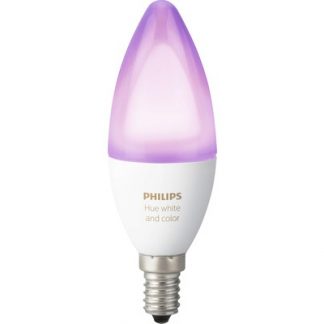 PHILIPS HUE LED-lamp E14/6,5 Watt, kaarsvorm wit en kleur Energieklasse A+