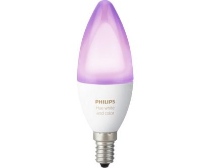 Adverteerder vangst Faeröer PHILIPS HUE LED-lamp E14/6,5 Watt, kaarsvorm wit en kleur Energieklasse A+  – Webshop ICT Dokter Zwolle