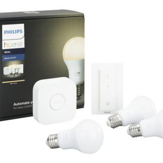 PHILIPS HUE Starterset White 3x E27/9,5W peervorm Energieklasse A+