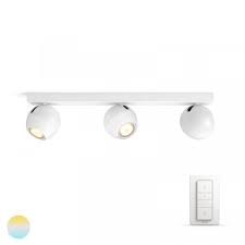 Opbouwspot Philips Hue White ambiance Buckram 3 spot
