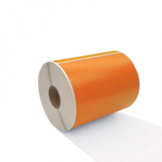 Huismerk Zebra Labels 102mm x 150mm 300 Stuks 25mm Kern Oranje