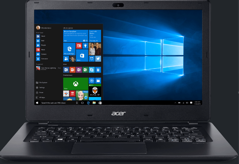 Acer aspire 13inch /i7/8GB/Win 10/256GB SSD