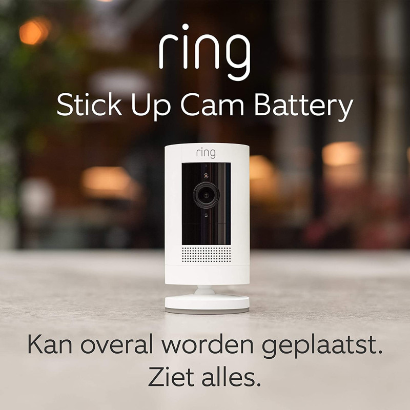 Ring stickup cam met batterij