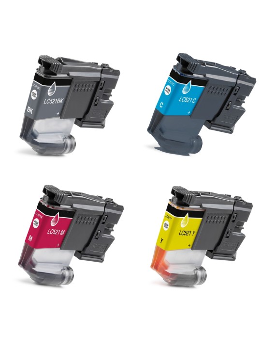 Huismerk Brother LC-521 Inktcartridge Multipack Huismerk Brother LC-521 Inktcartridge Multipack